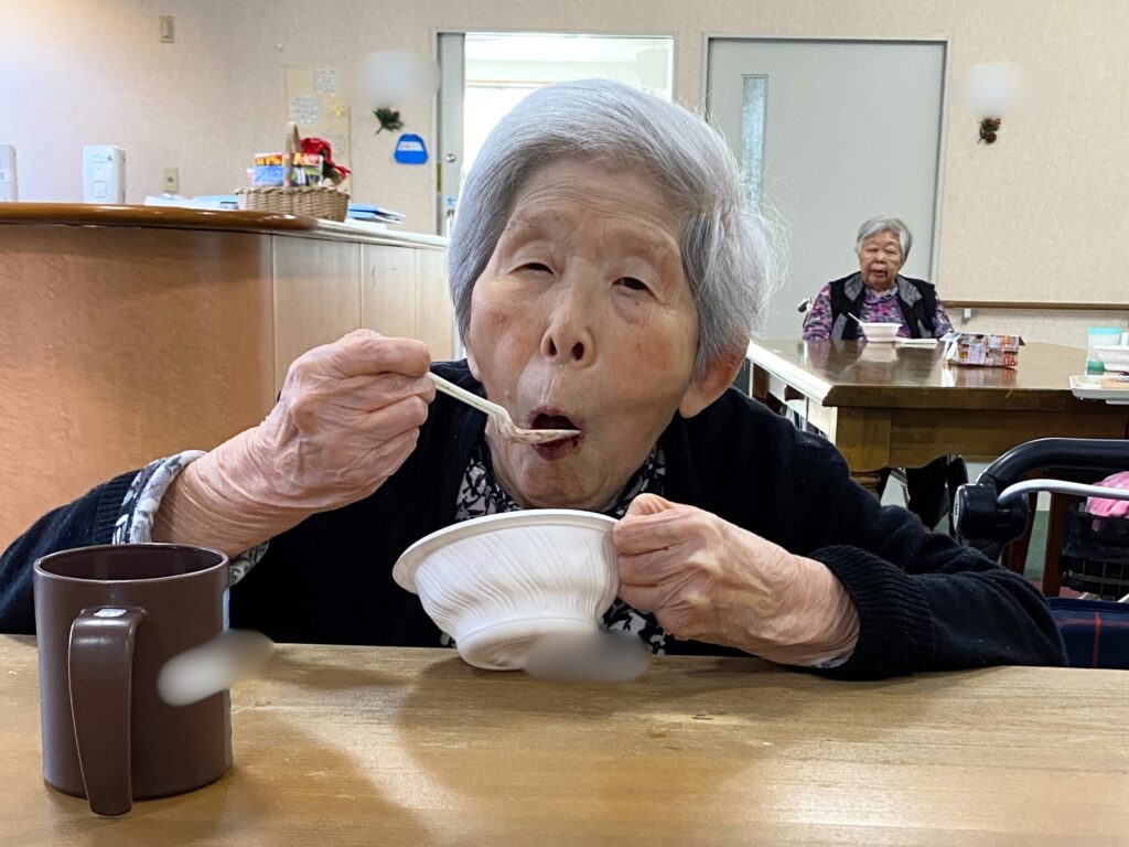 介護施設でぜんざい　福岡　老人ホーム　介護施設　カルム太宰府　202601-4