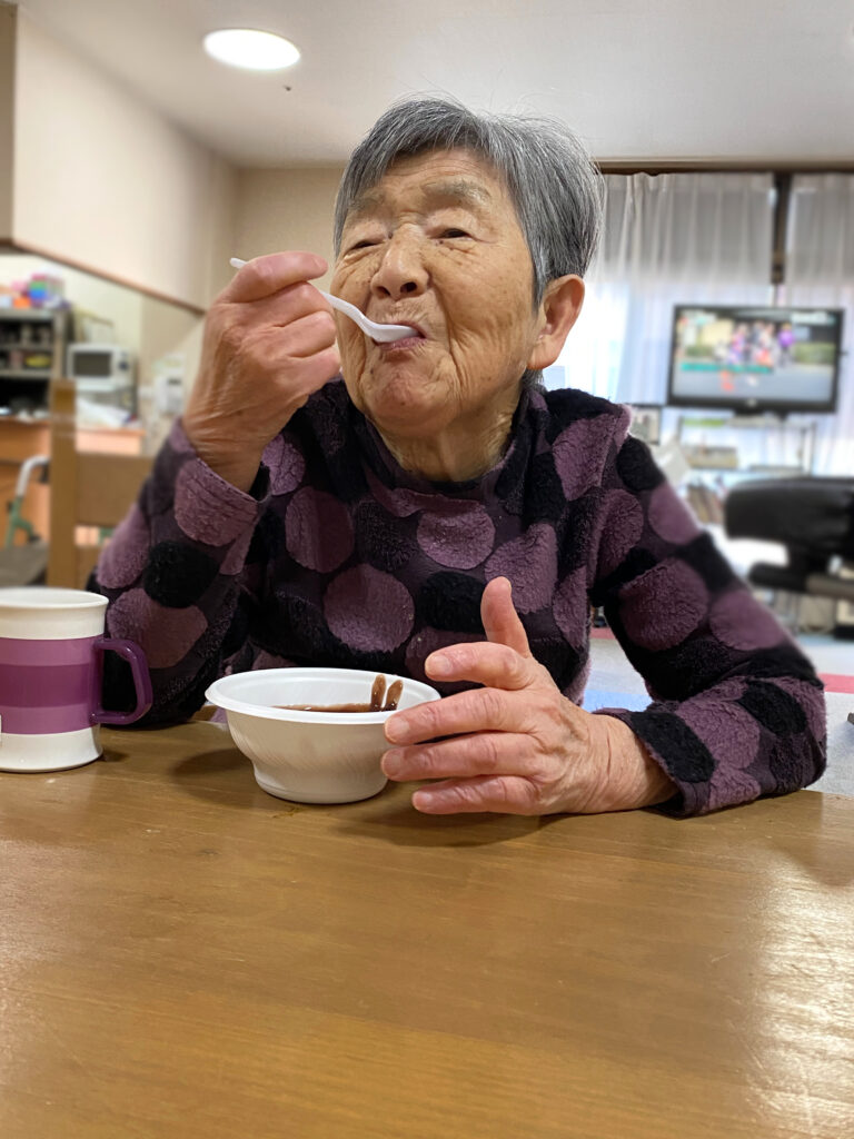 介護施設でぜんざい　福岡　老人ホーム　介護施設　カルム太宰府　202601-1