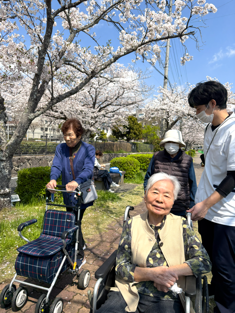 御笠川の桜並木　福岡　老人ホーム　介護施設　カルム太宰府　202604-3