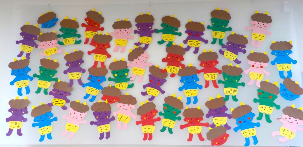 作業療法で節分準備 大阪 老人ホーム 介護施設」 カルム泉佐野 202601-4