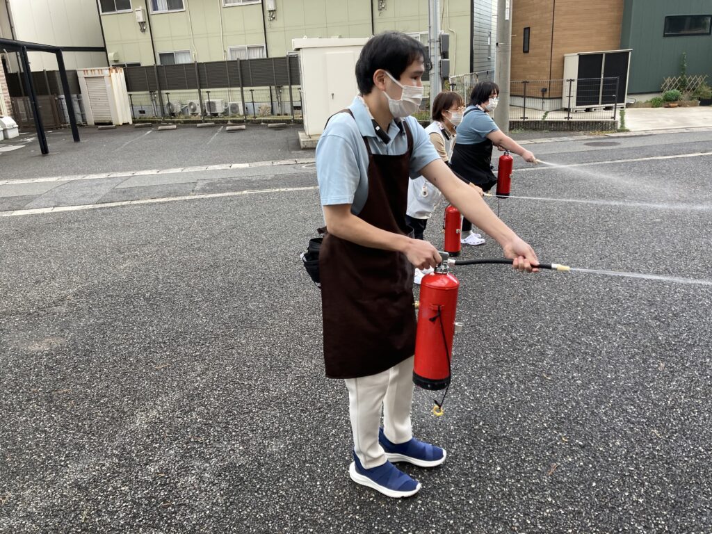 夜間火災　避難訓練　米子　老人ホーム　カルム皆生　202512-7