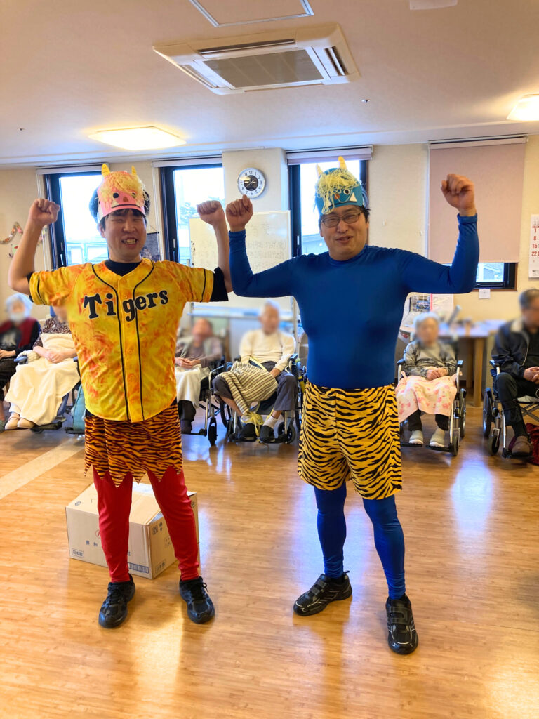 老人ホームの節分　介護施設　米子　カルム皆生　202602-1