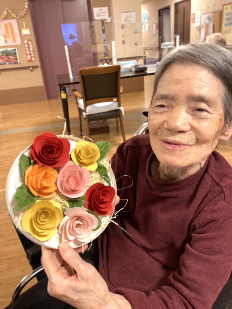 介護施設の製作レク 鳥取 米子 老人ホーム カルム皆生 202604-3