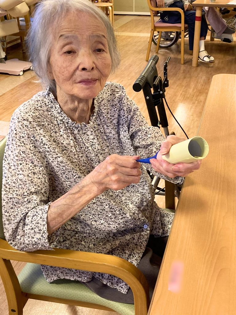 紙コップ空気鉄砲　老人ホーム　介護施設　鳥取　米子　皆生　カルム皆生　202610-4