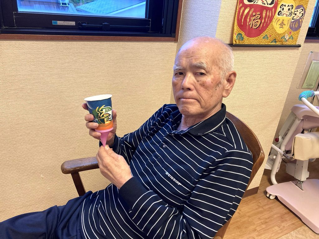 紙コップ空気鉄砲　老人ホーム　介護施設　鳥取　米子　皆生　カルム皆生　202610-2