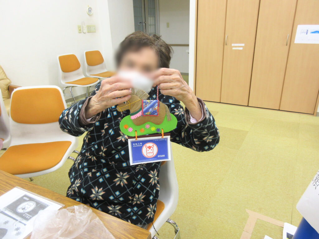 大阪　介護施設　老人ホーム　カルム桃山台　干支飾り　202512-5