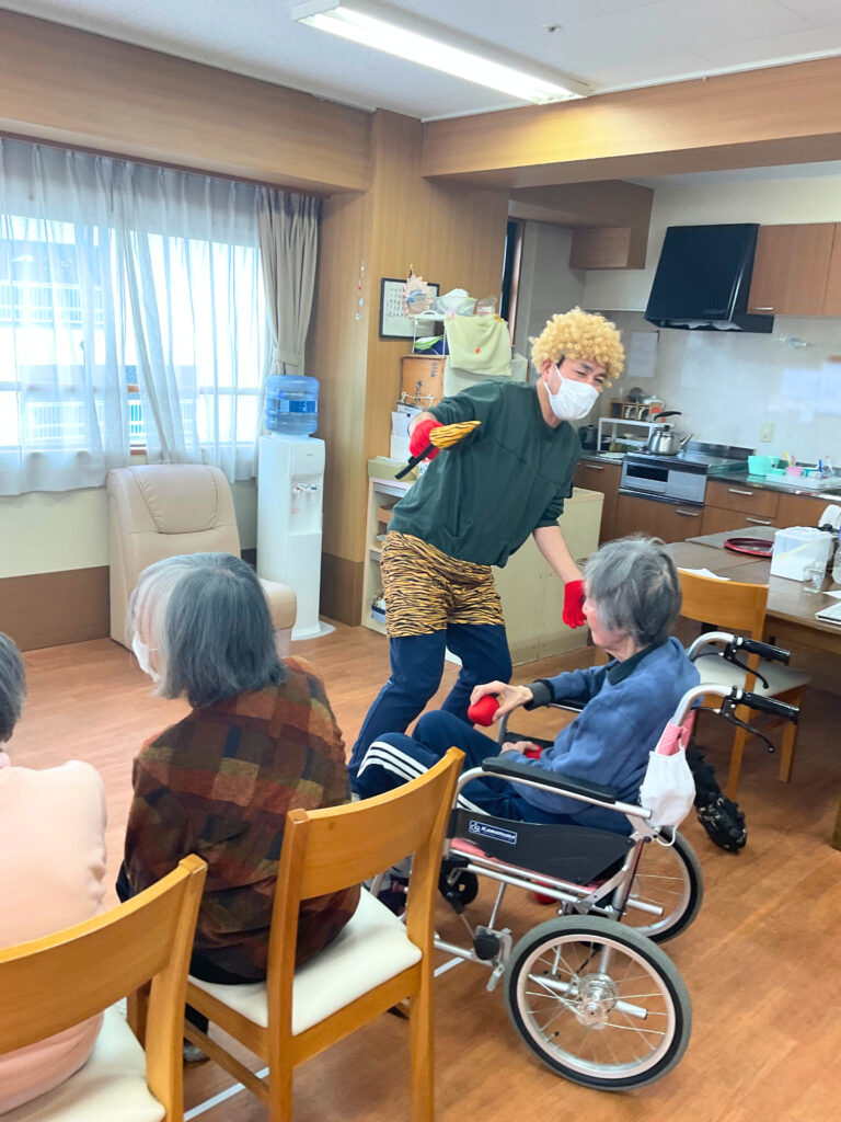 介護施設で節分行事 鳥取 米子 小規模多機能 グループホーム カルム米子 202602-4