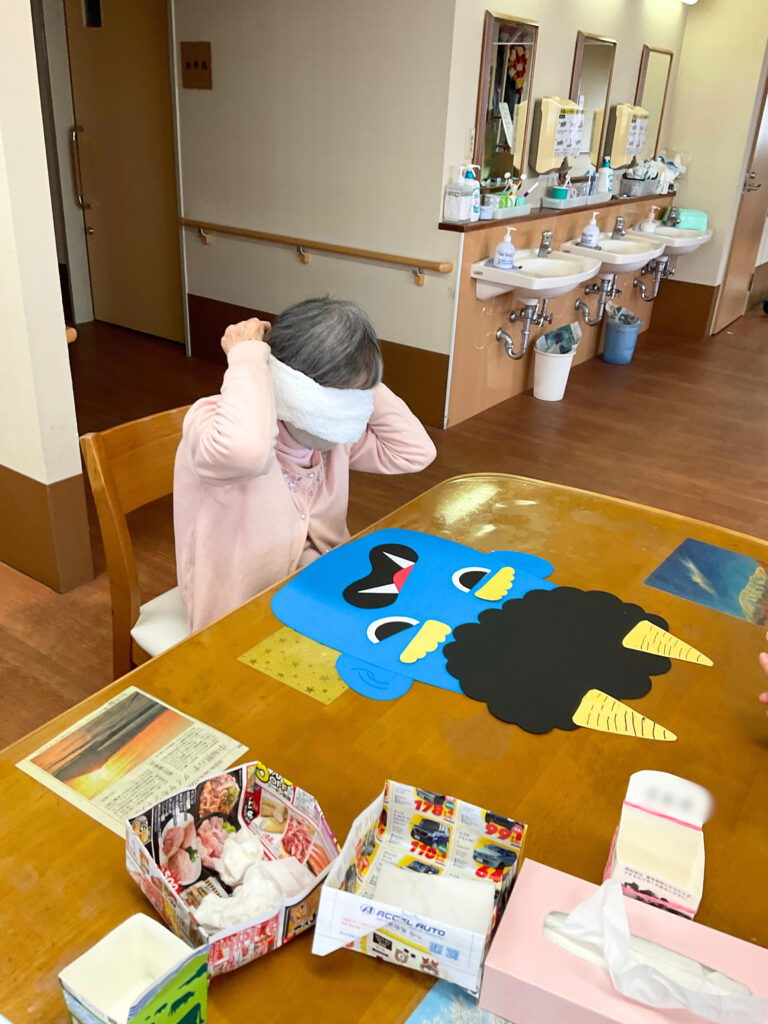 介護施設で節分行事 鳥取 米子 小規模多機能 グループホーム カルム米子 202602-3